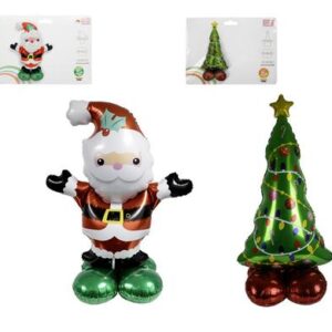 Xmas balloon giant santa/tree air filled